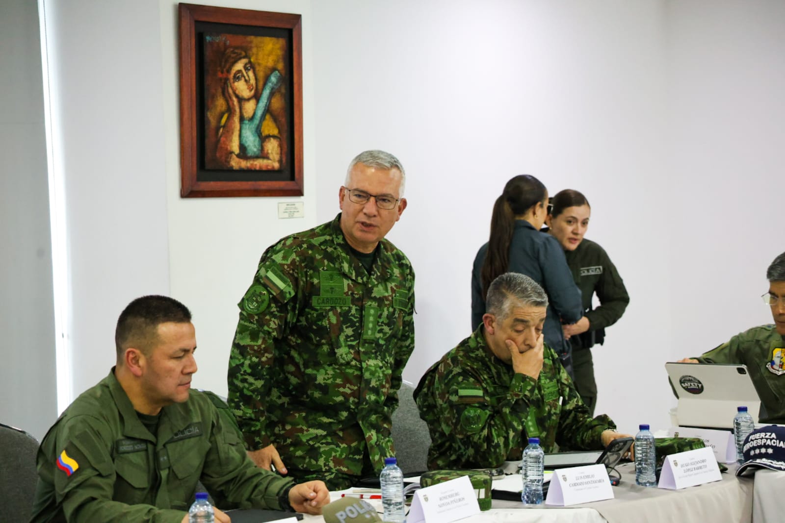 El general Luis Emilio Cardozo Santamaría, comandante del Ejército.