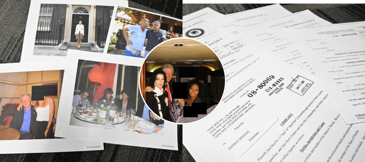 Las fotos inéditas que se revelaron en archivos Epstein