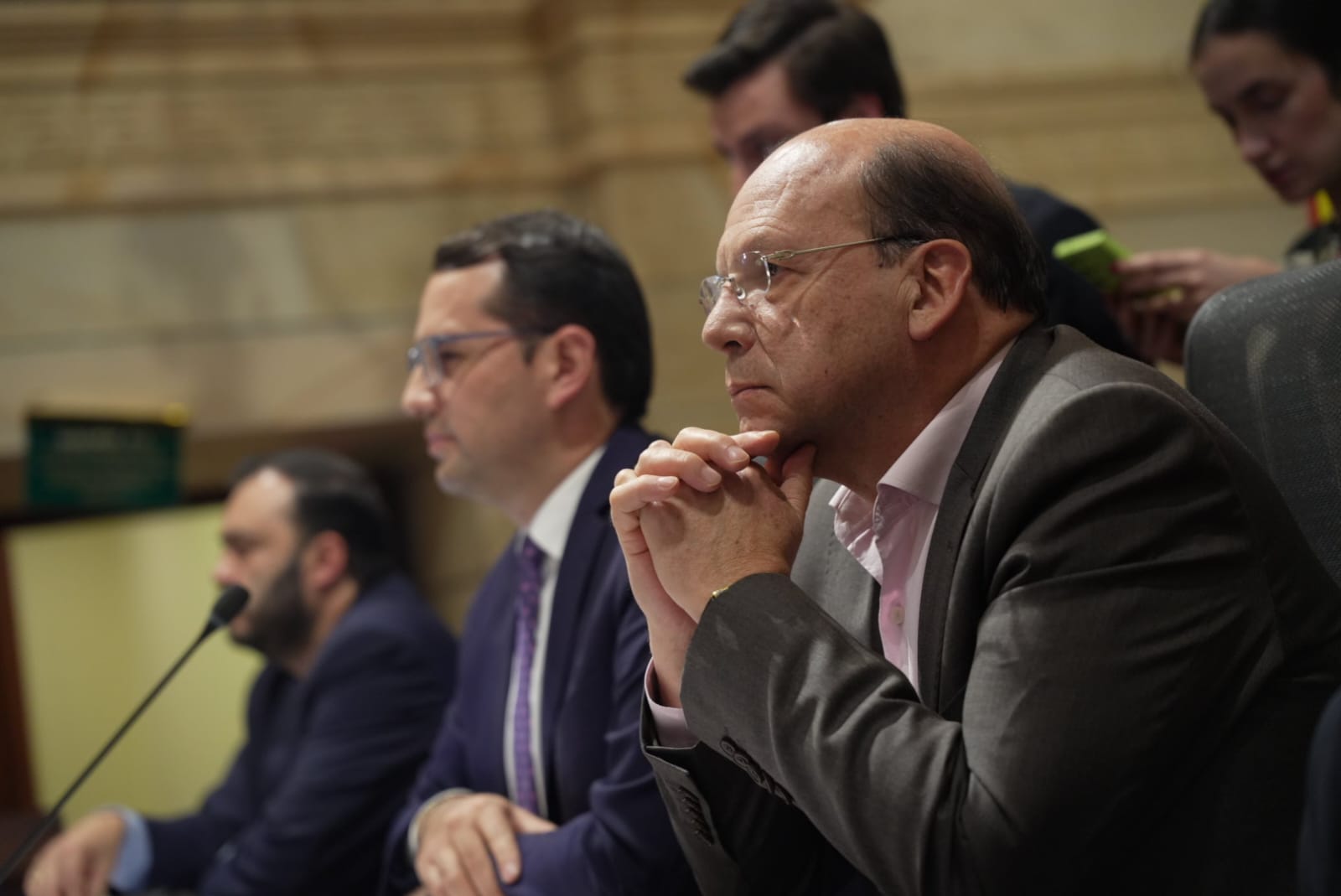 El ministro de Hacienda, Germán Ávila, en el Congreso.