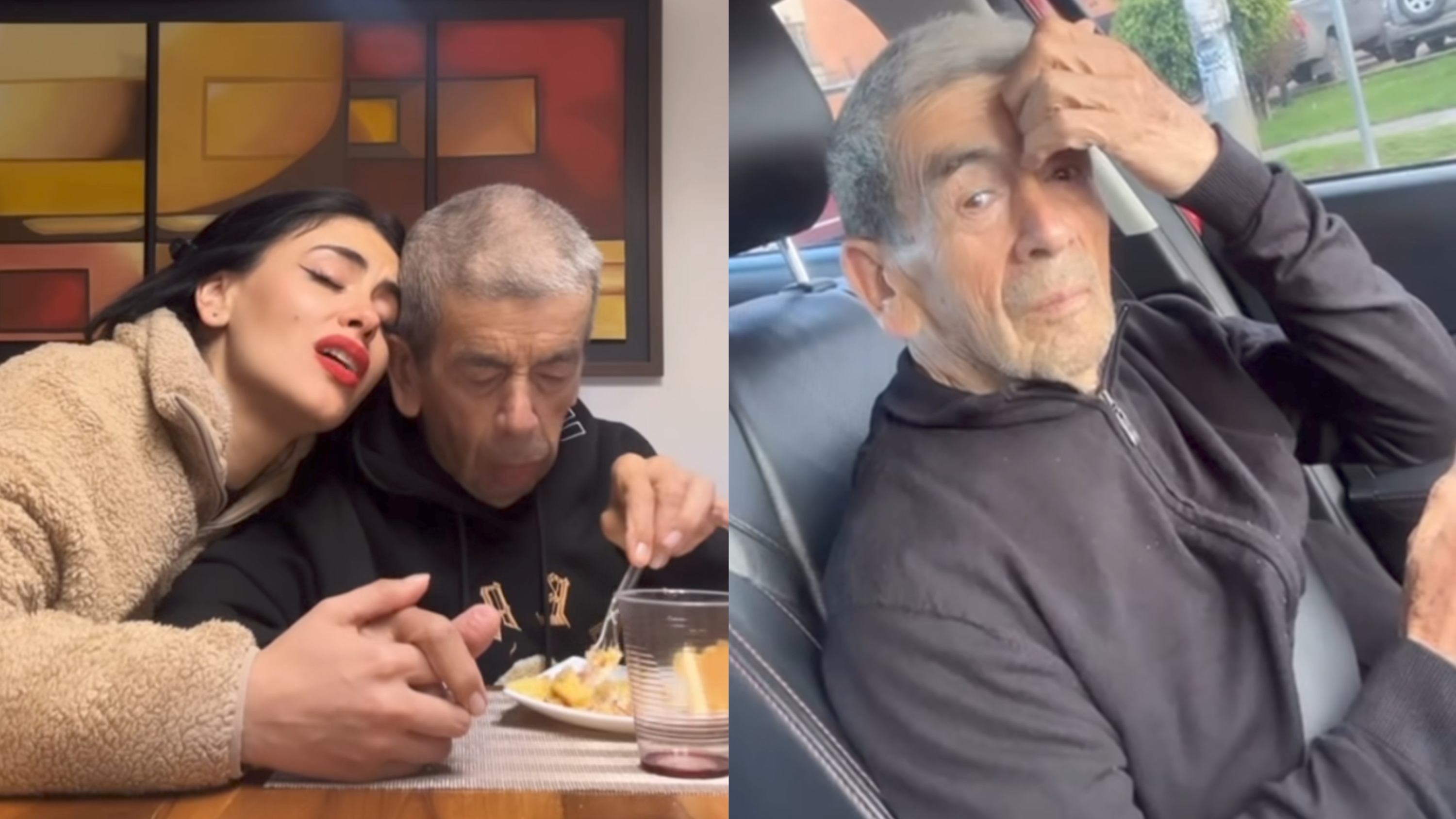 Jessica Cediel and her father Alfonso