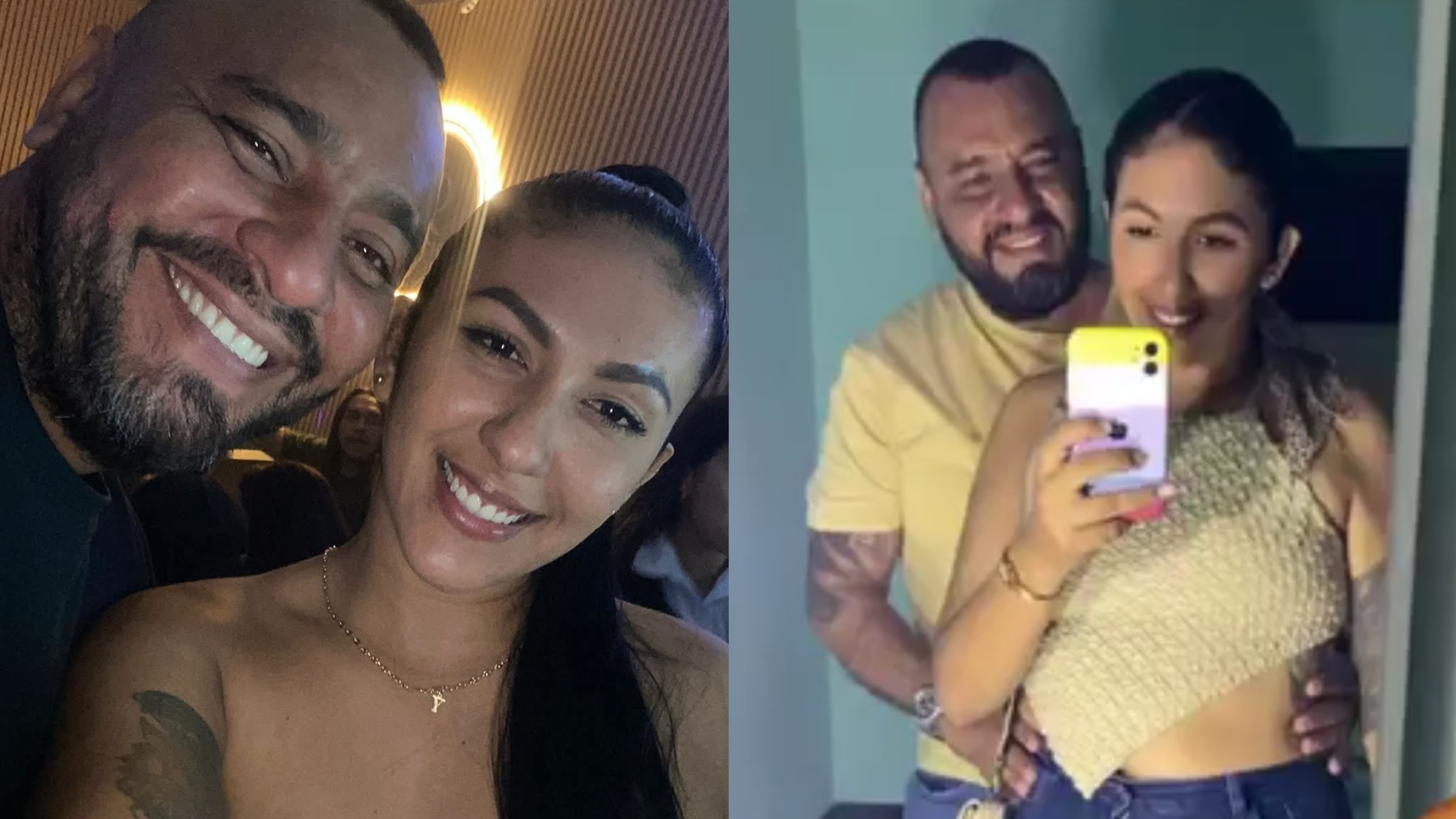 Anderson Rocha Núñez y su esposa, Geraldine García