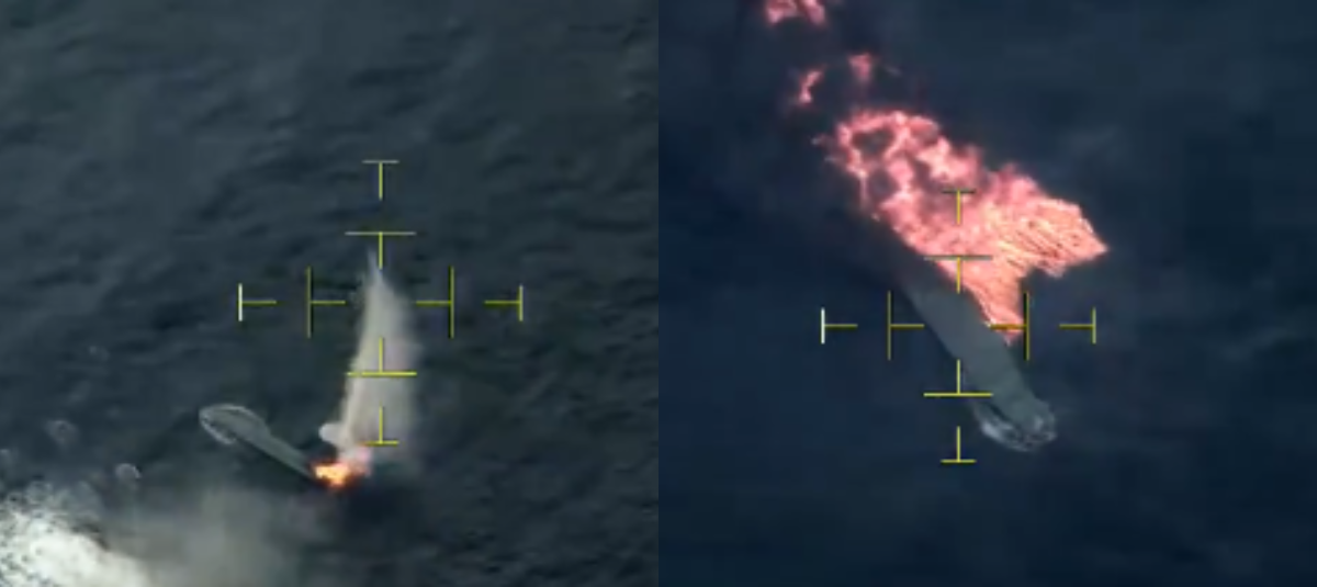 Ataque a una embarcación en el Pacífico.