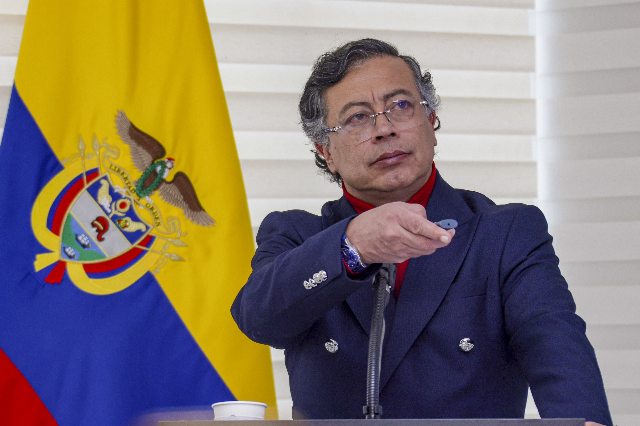 Presidente Gustavo Petro en alocución presidencial.