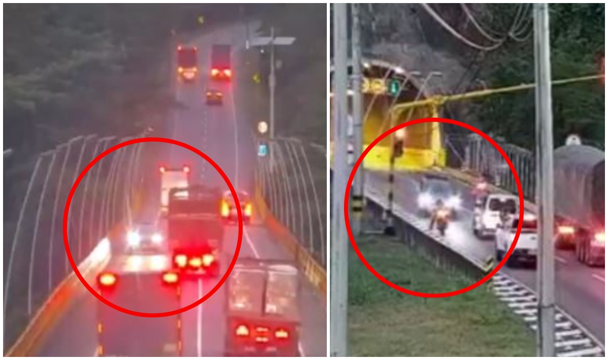 Millonaria sanción al conductor que condujo en contravía en el túnel de Gualanday