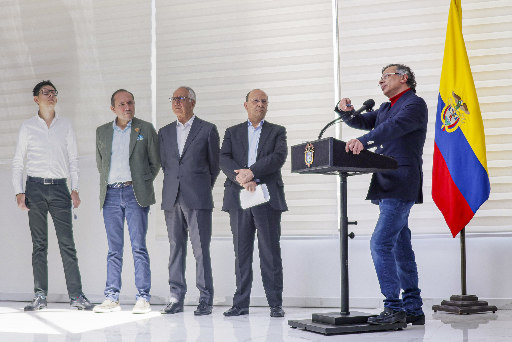 Gustavo Petro y sus ministros
