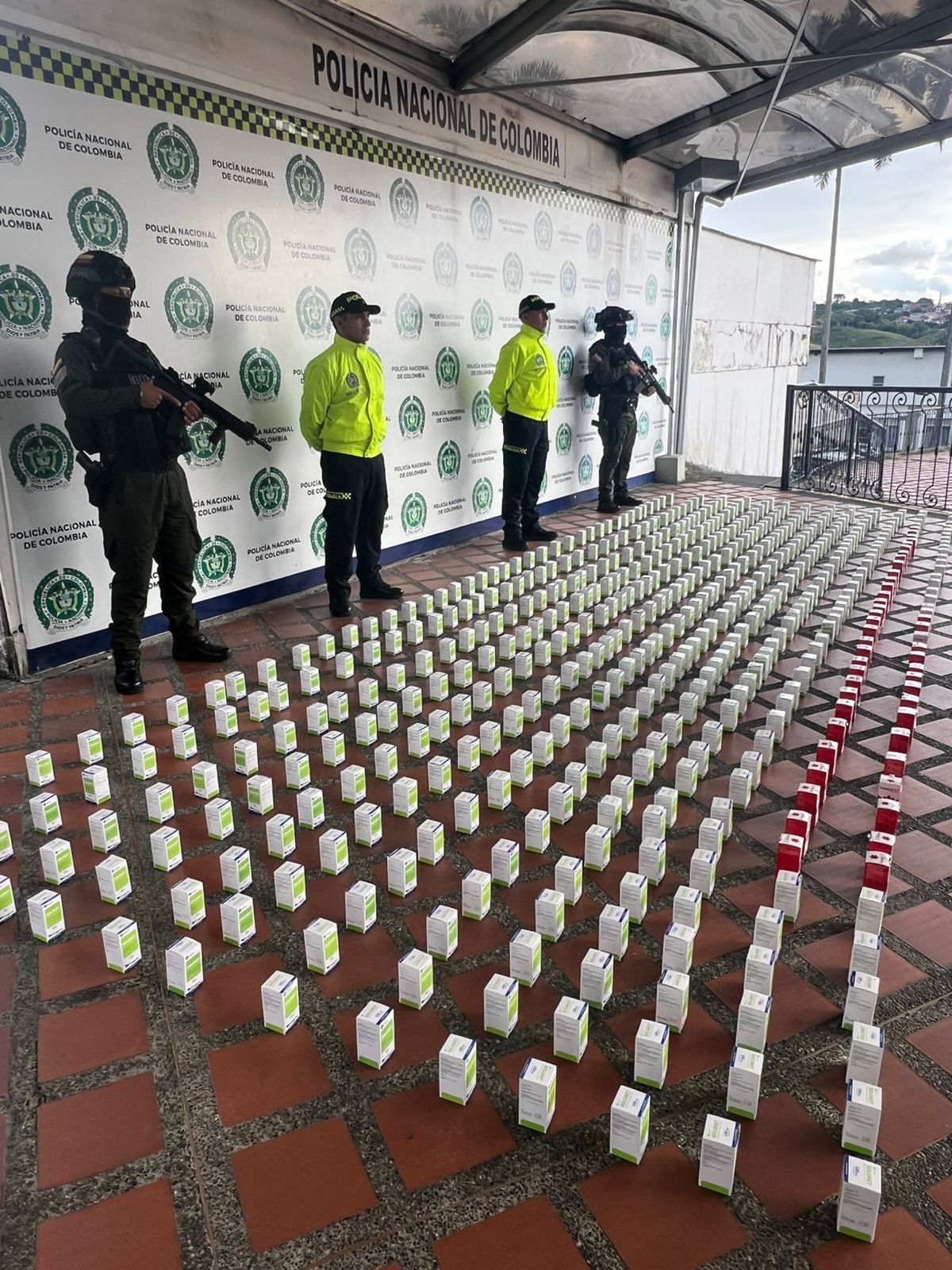 El cargamento incautado.