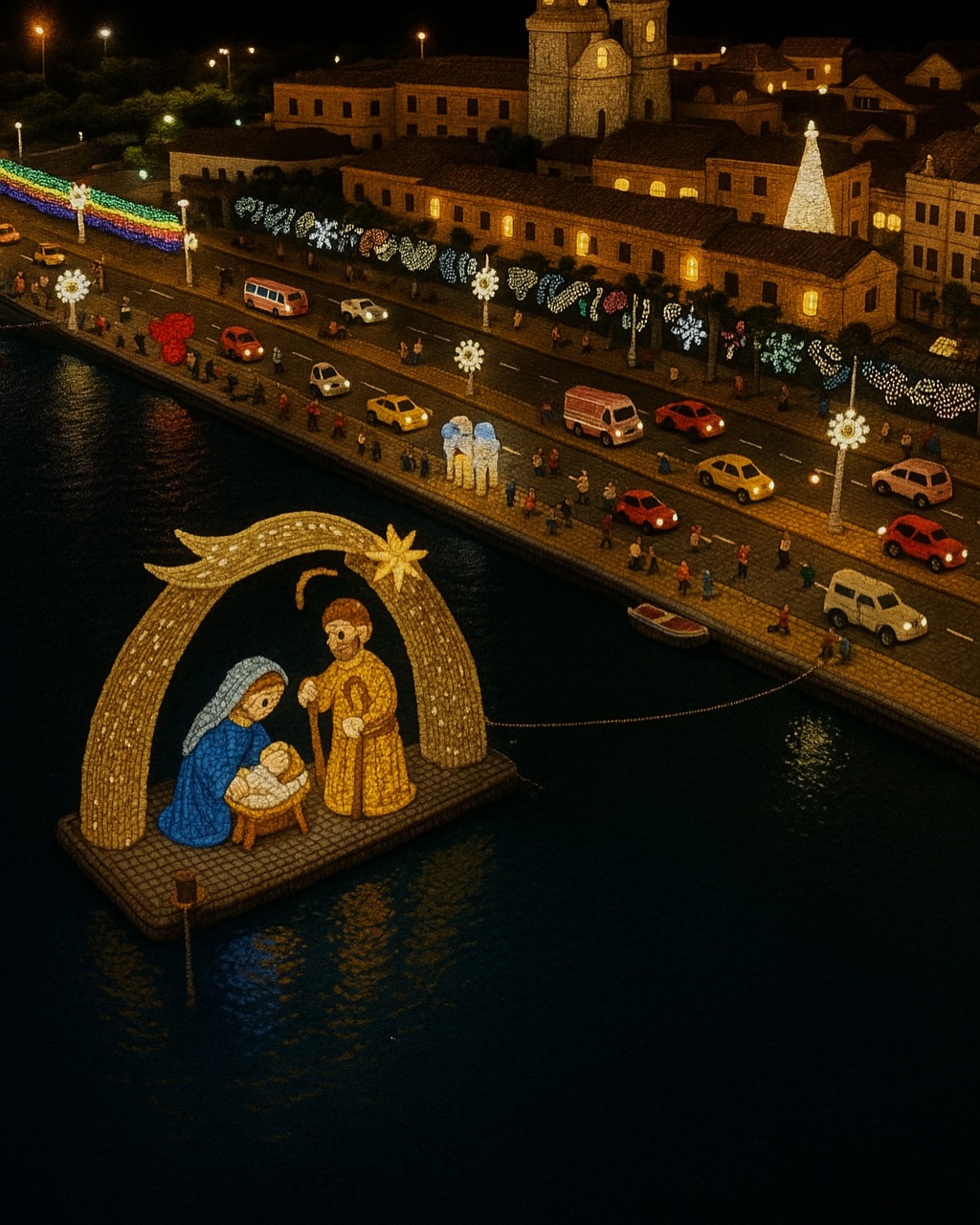 Alumbrado navideño Cartagena 2025.