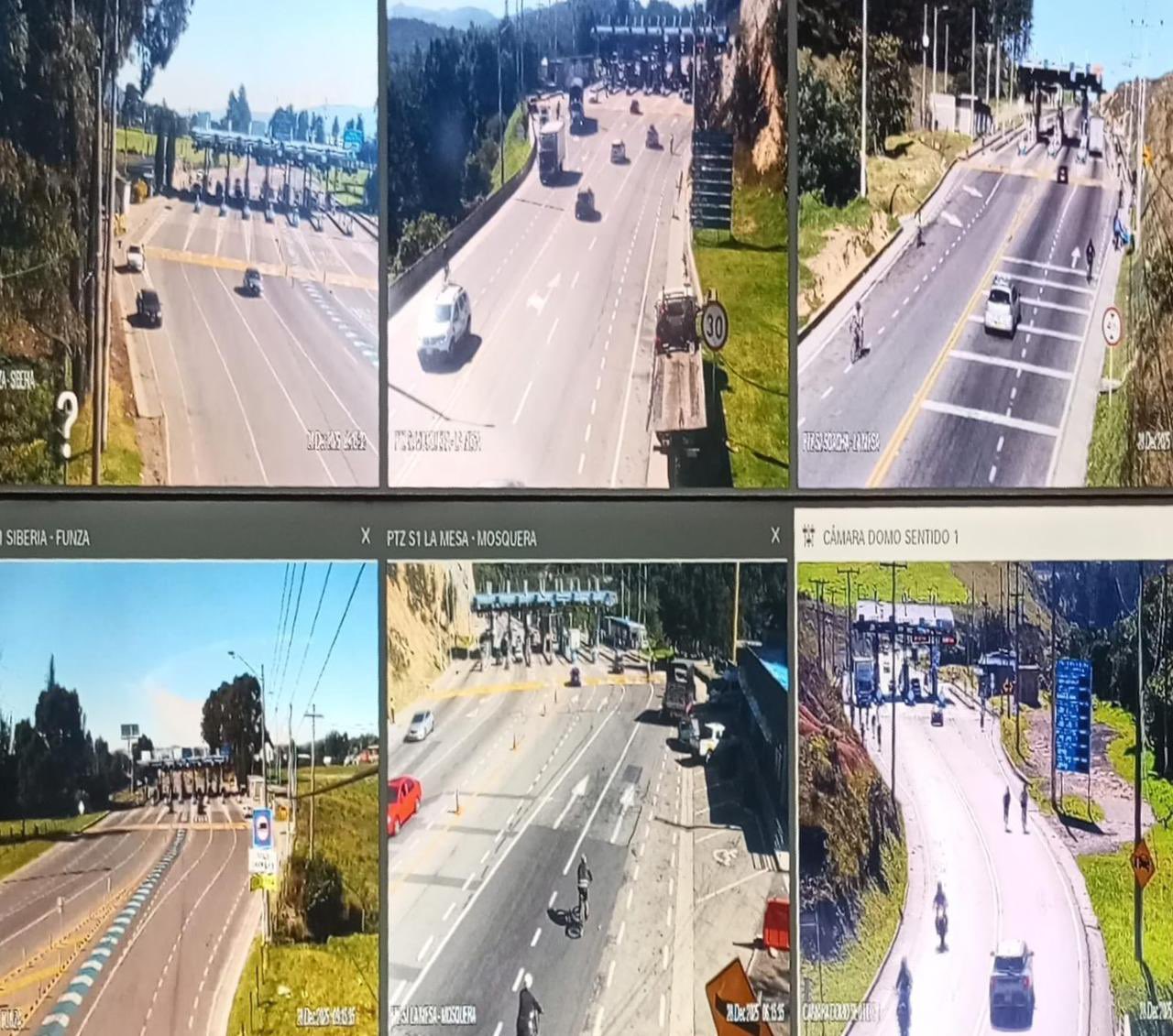 Monitoreo con drones en el corredor de Soacha durante el primer plan de retorno de la temporada de fin de año.