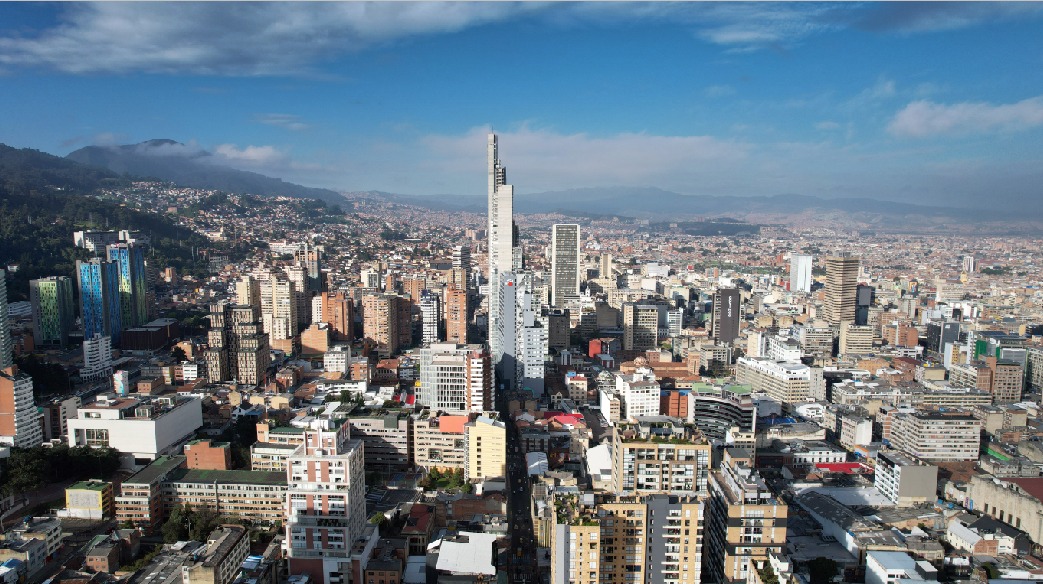 Vista general de Bogotá, una ciudad diversa que en 2025 tuvo avances.