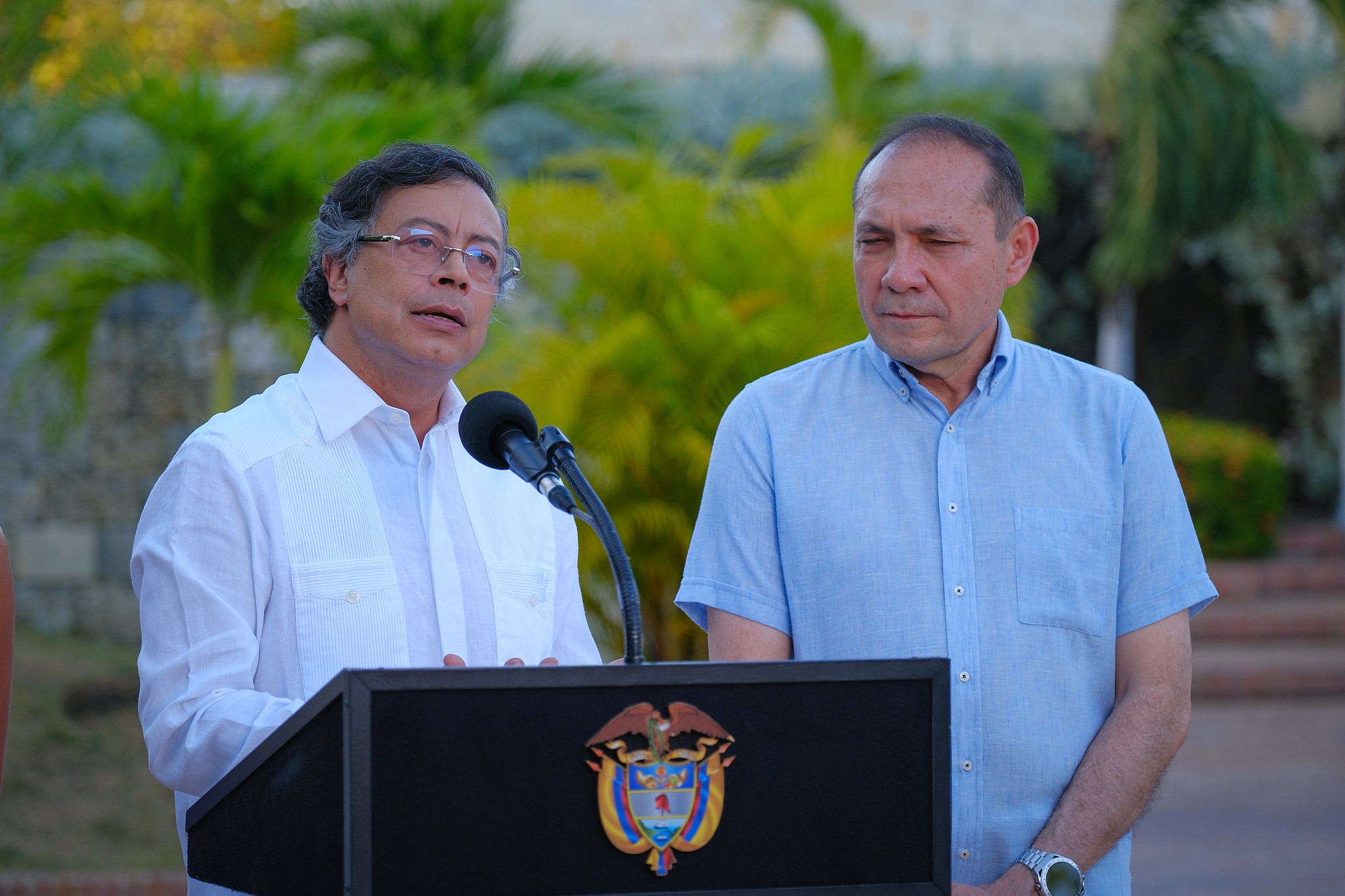 Gustavo Petro y Antonio Sanguino
