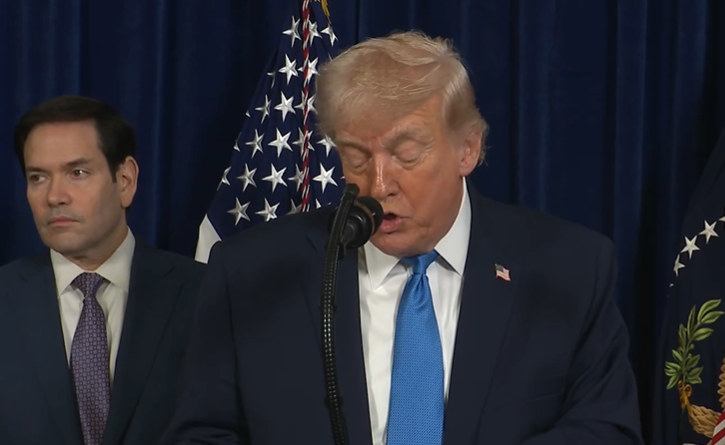 Presidente de Estados Unidos, Donald Trump, tras captura de Nicolás Maduro