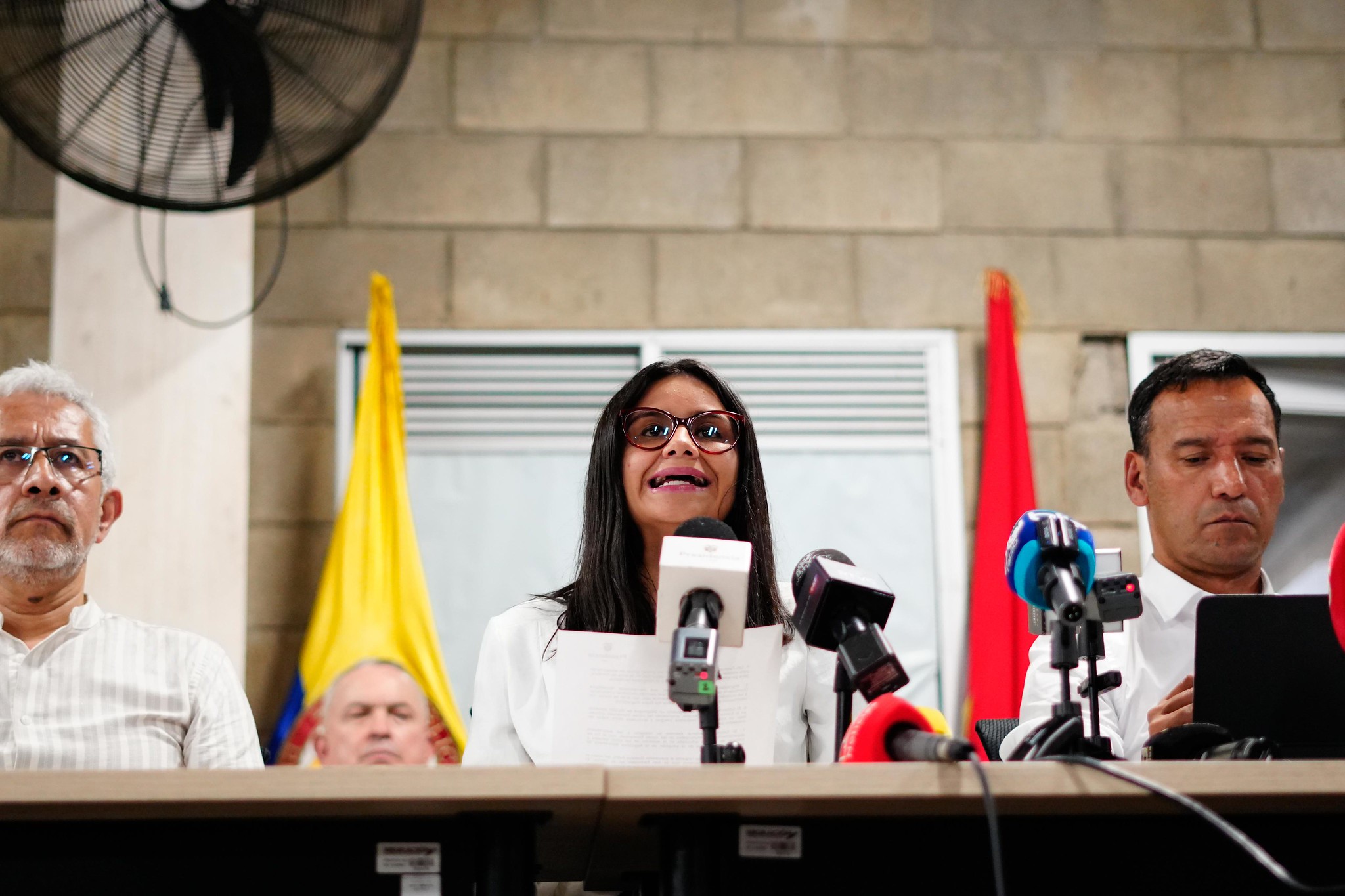 Angie Rodríguez, directora del Dapre, en Cúcuta.