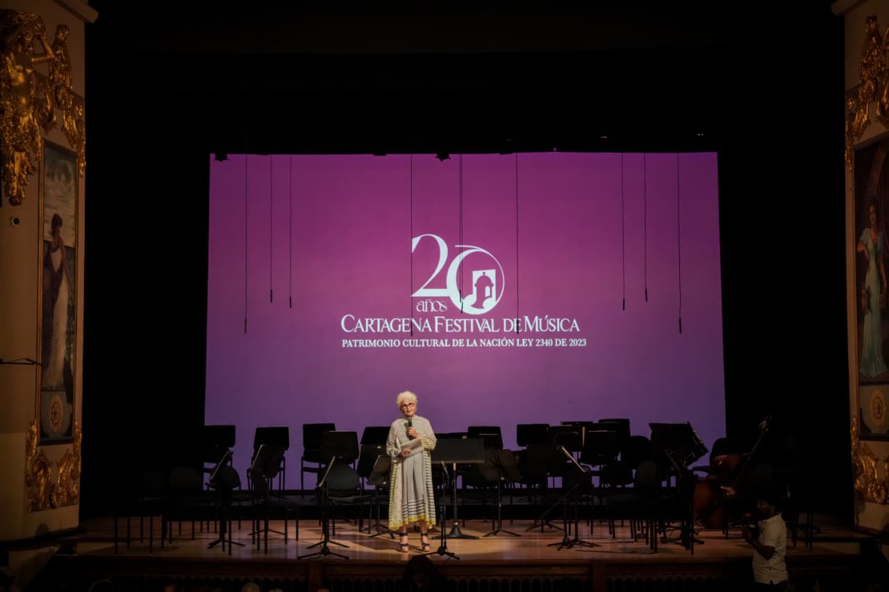 Julia Salvi en la apertura del Festival Internacional de Música de Cartagena, que celebra 20 años
