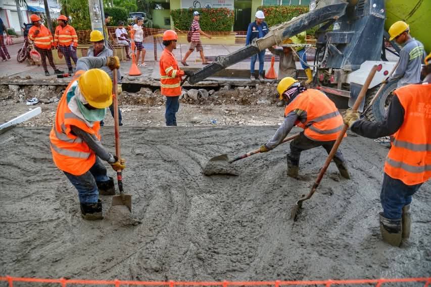 Obras en las vías Cartagena.
