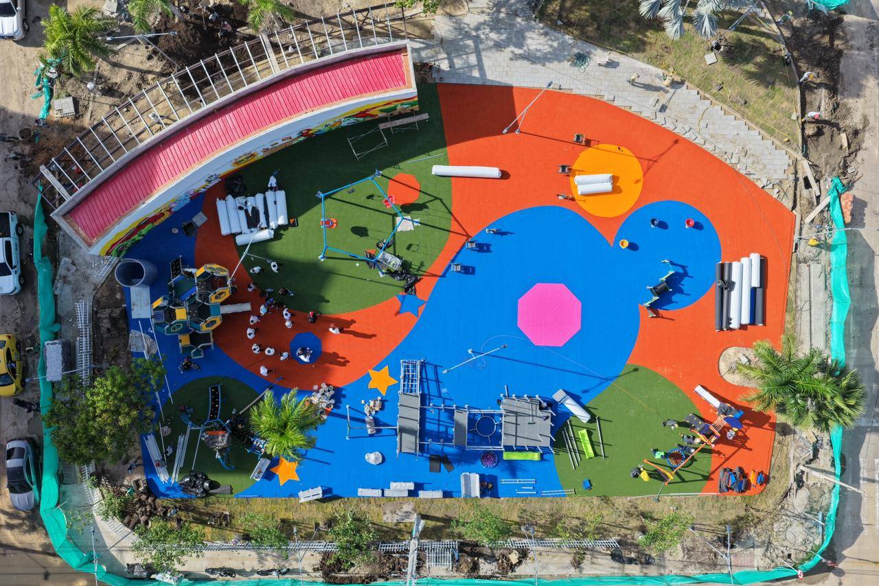 Parque Flanaga en Cartagena.