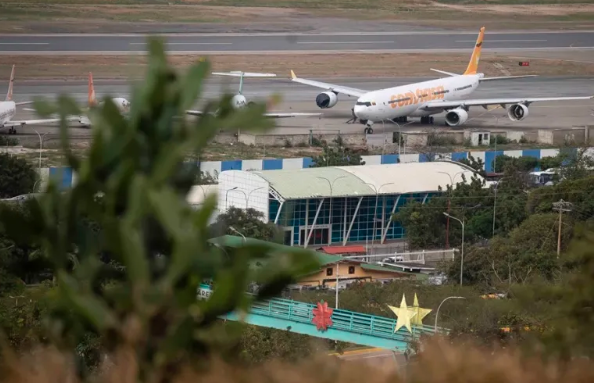 El Aeropuerto Internacional Simón Bolívar, en Maiquetía (Venezuela).