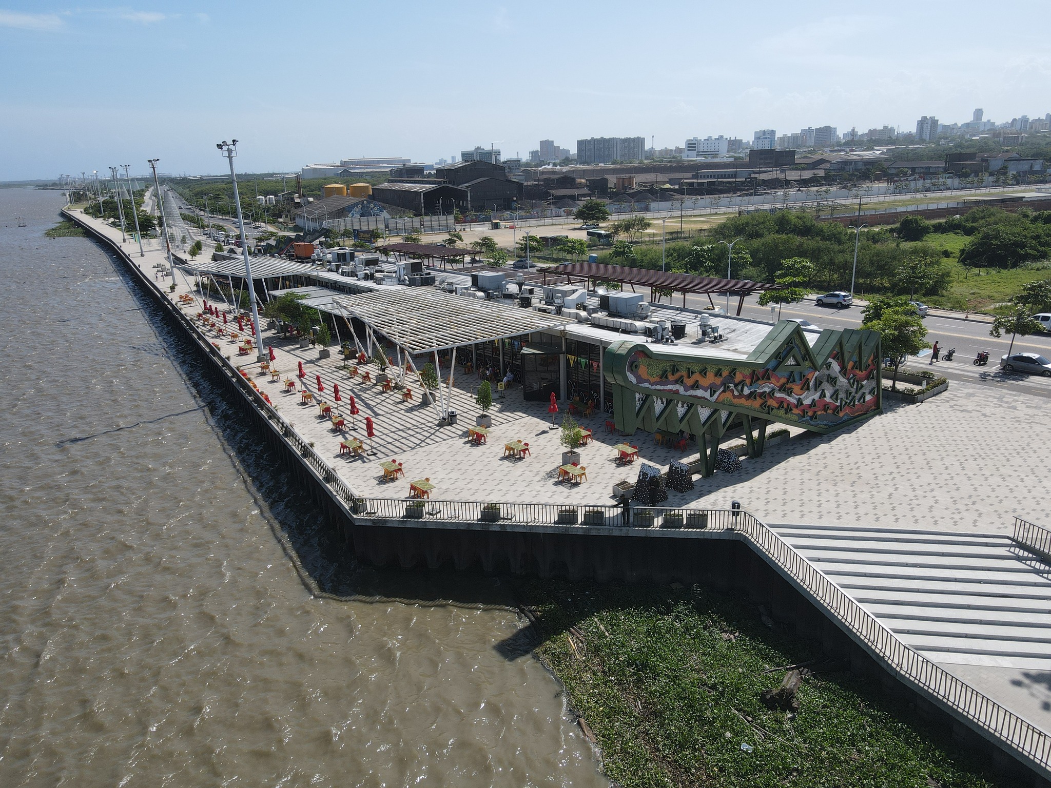 El Gran Malecón del Río de Barranquilla.