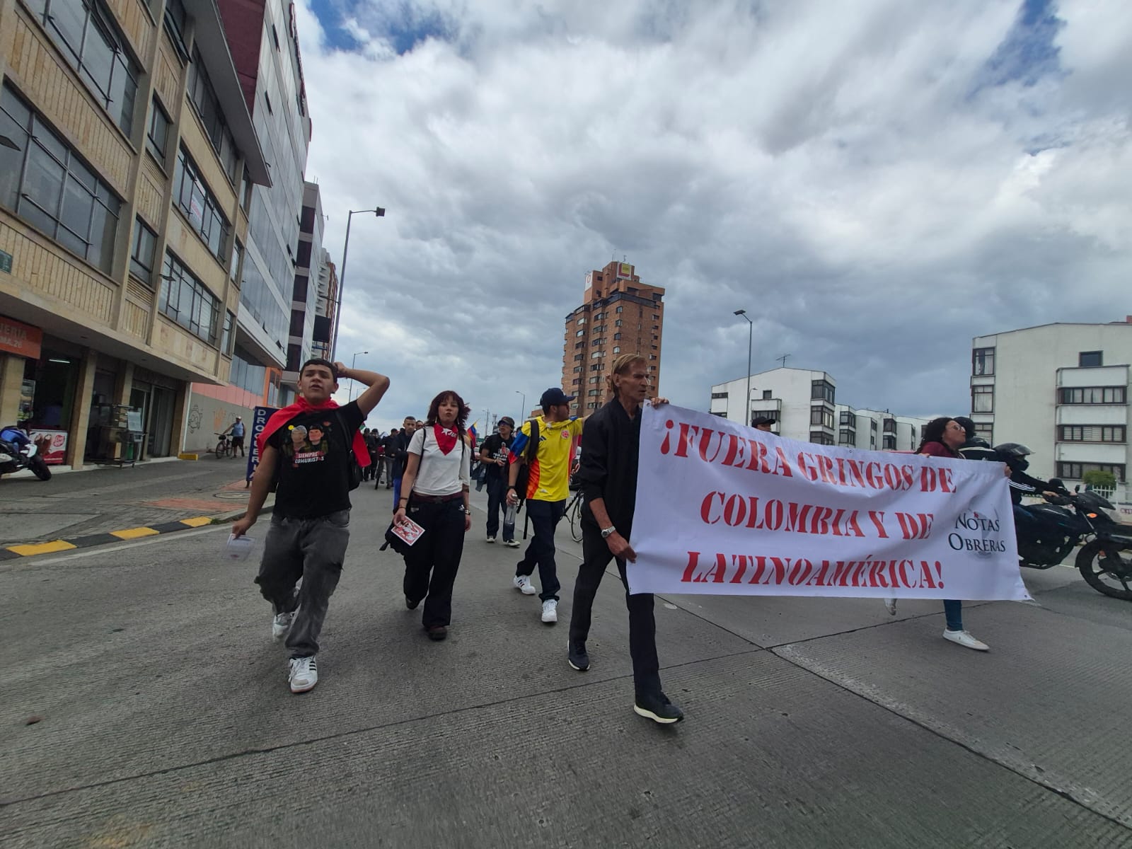 Manifestaciones en contra de la intervención estadounidense. Bogotá, 3 de enero de 2026