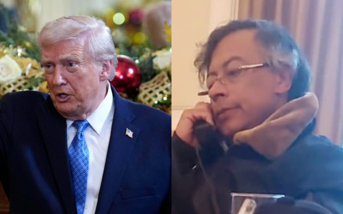 Donald Trump y Gustavo Petro.