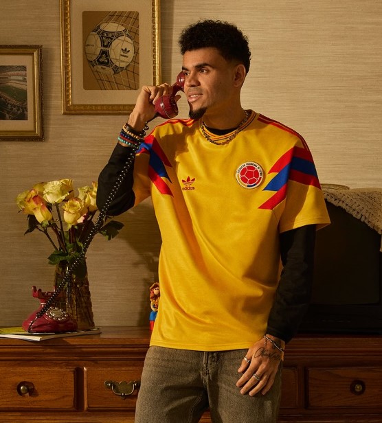 Luis Díaz y la camiseta de Colombia