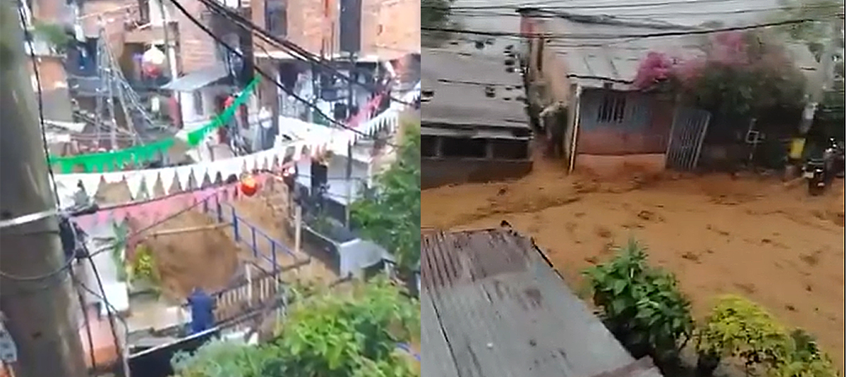 Emergencia por lluvias en Medellín