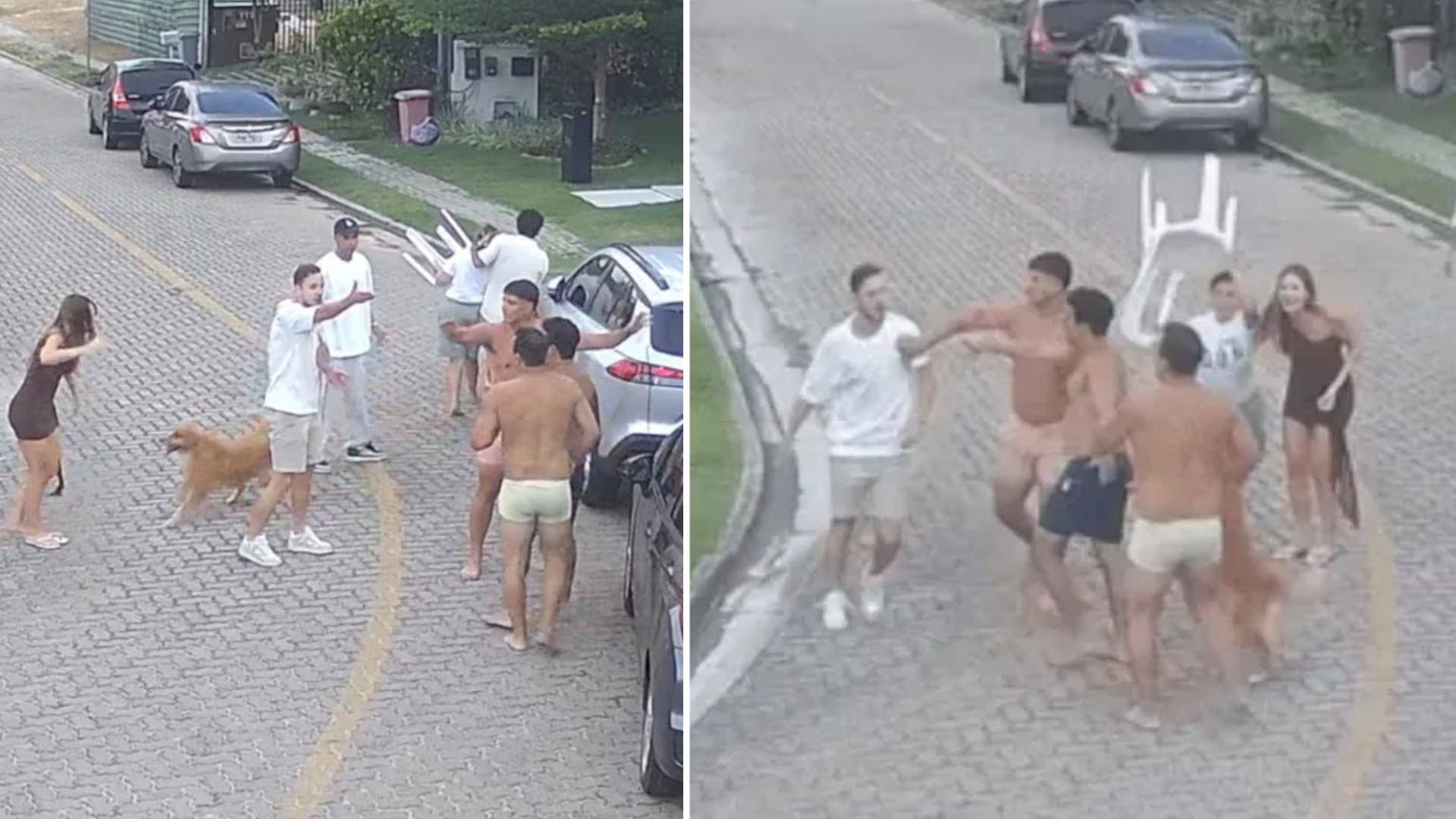 Pelea en Brasil