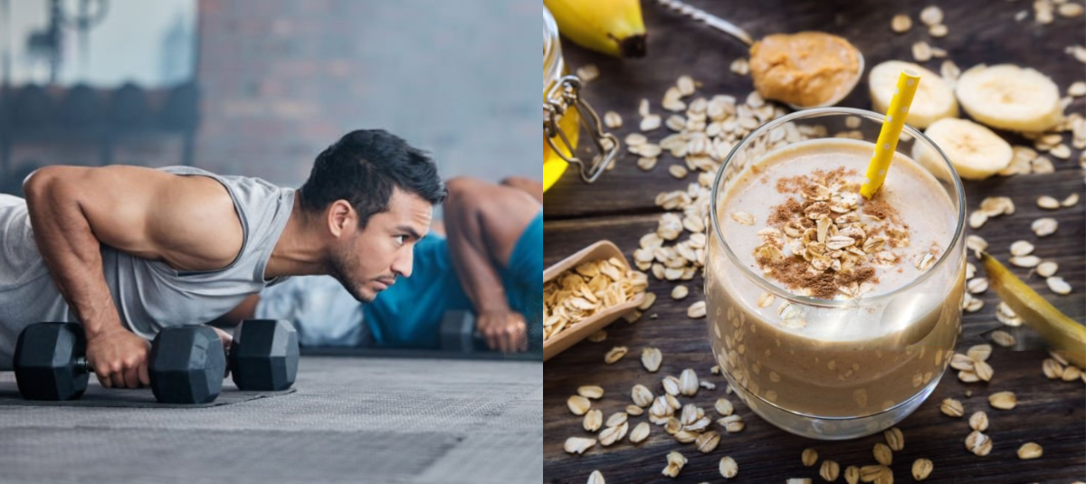 Batido de avena para aumentar la masa muscular