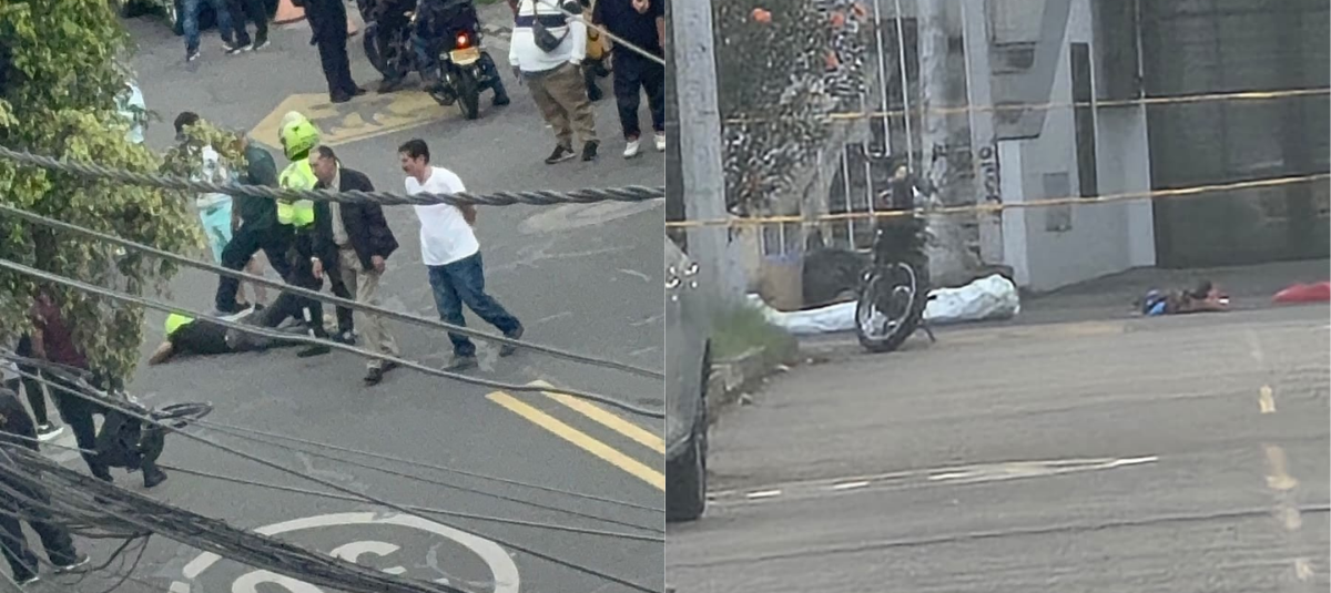 Uno de los dos ladrones fue abatido.