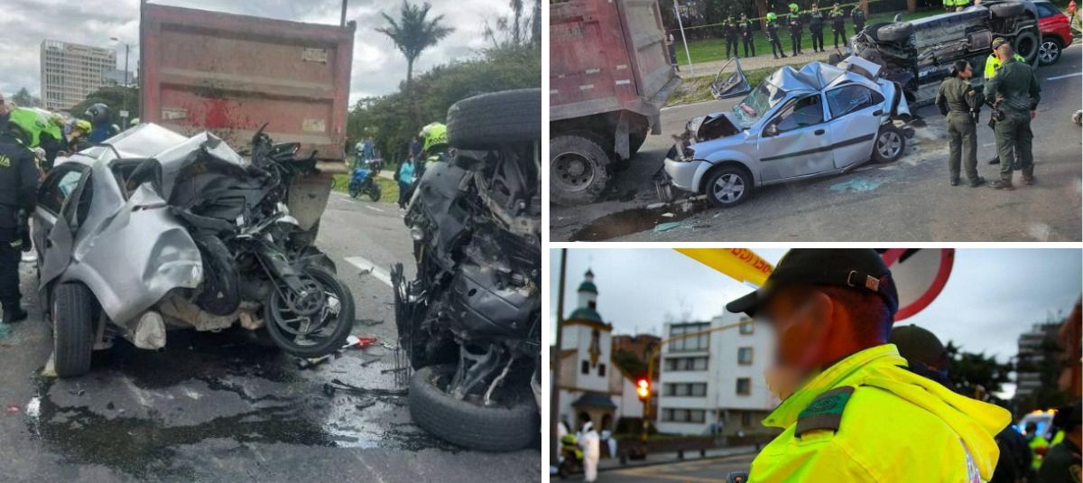 Accidente en la avenita 68. En papeles aparece como dueño de la moto un subintendente de la Policía.