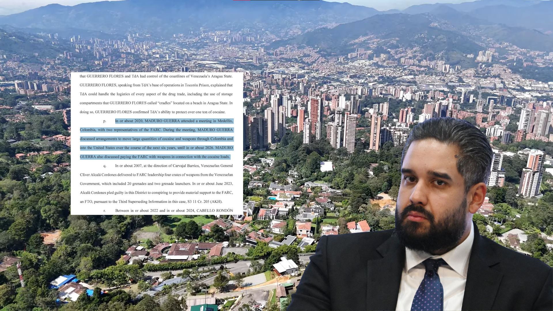 EE.UU. ubicó a Nicolás Maduro Guerra, hijo del dictador venezolano, Nicolás Maduro, en una reunión en Medellín con las disidencias de las Farc en 2020. Un informe de inteligencia habría dado aviso.