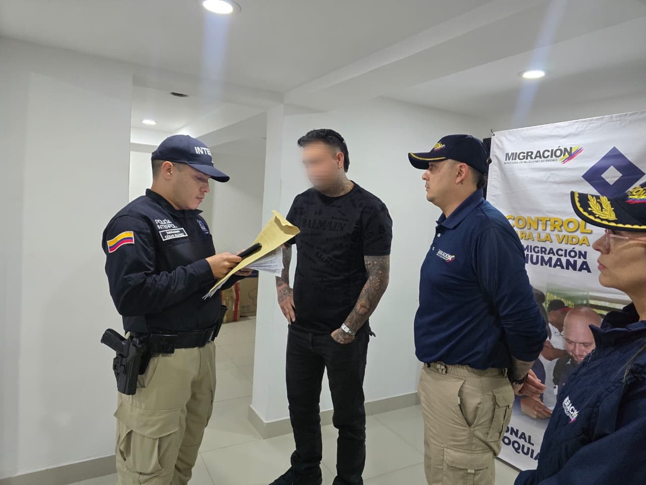 Meksikalı Antioquia'da yakalandı. Kırmızı bir Interpol genelgesi var.