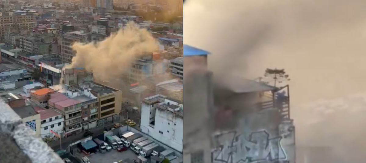 Incendio en el centro de Bogotá