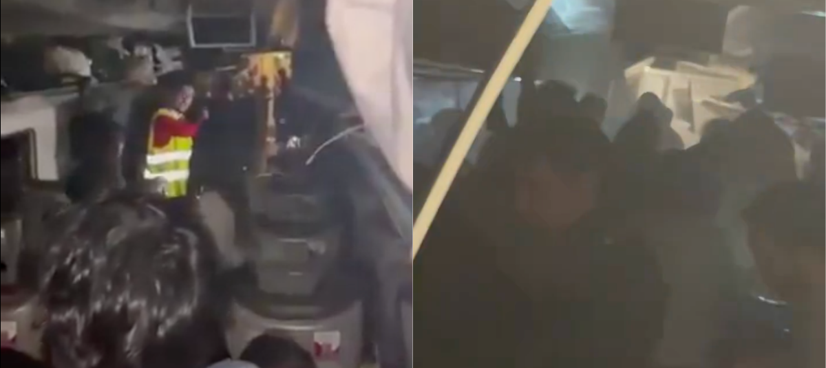 Los videos desde dentro de los vagones de tren involucrados en siniestro en España.