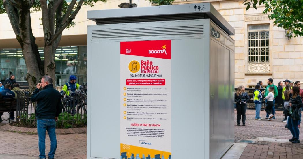 Tercer baño público inteligente en Bogotá