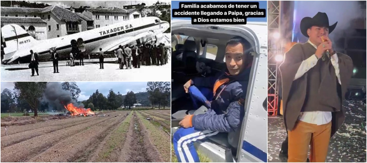 Yeison Jiménez falleció tras salir del aeropuerto de Paipa. Su avióneta se estrelló más de tres minutos después del despegue.