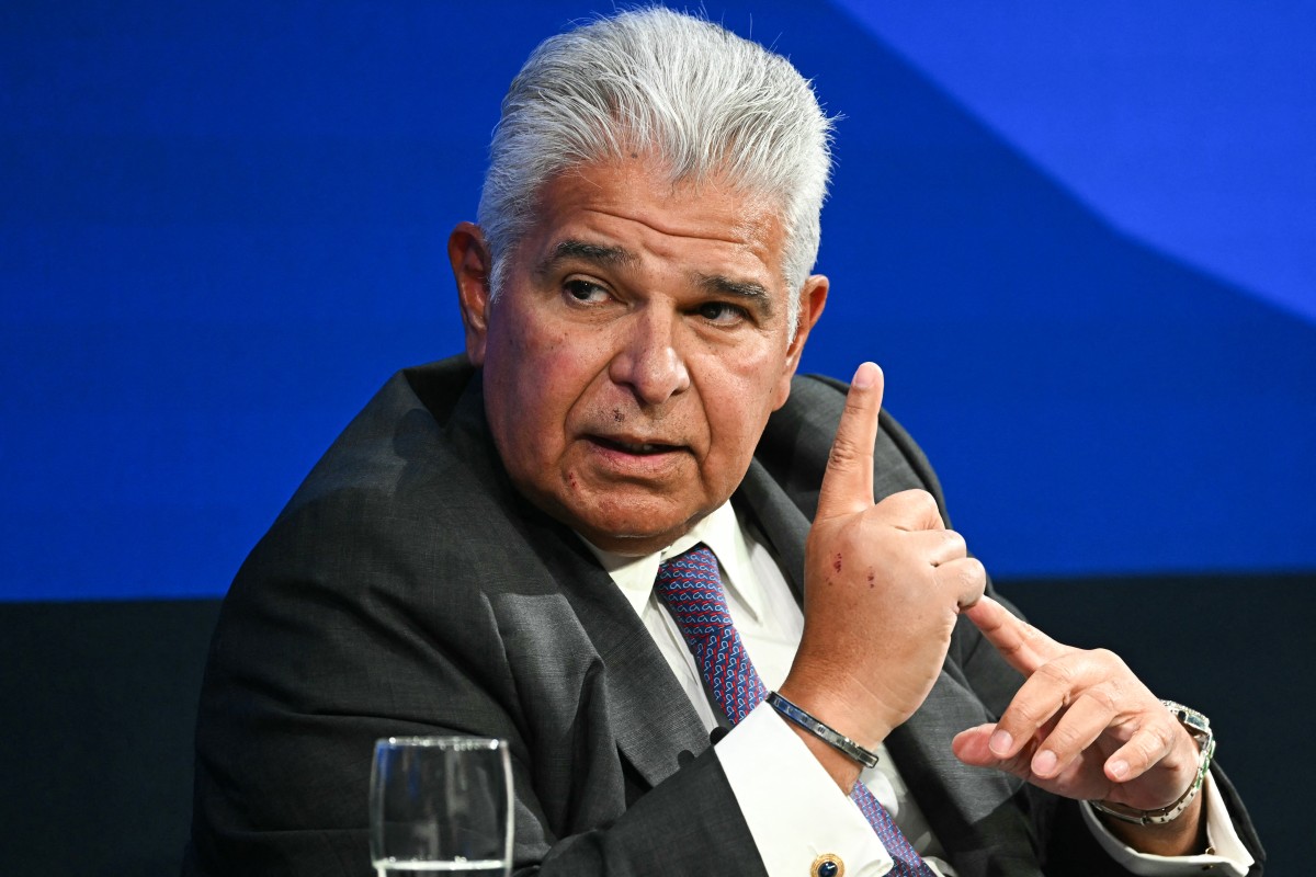 El presidente de Panamá José Raúl Mulino
