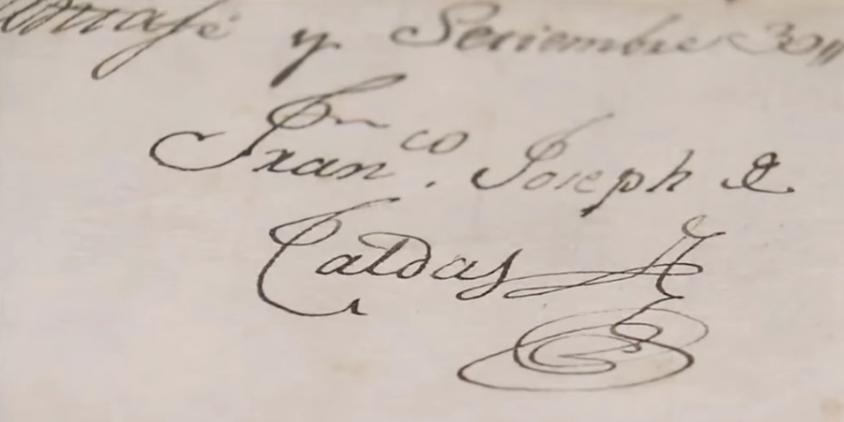 Firma de Francisco José de Caldas