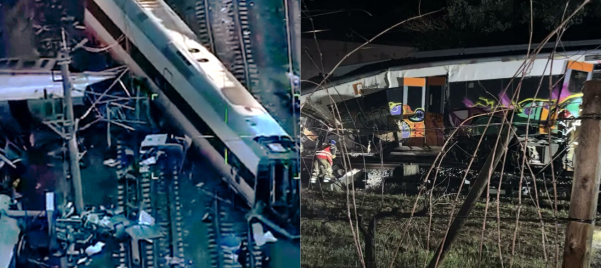 Accidente de trenes en España