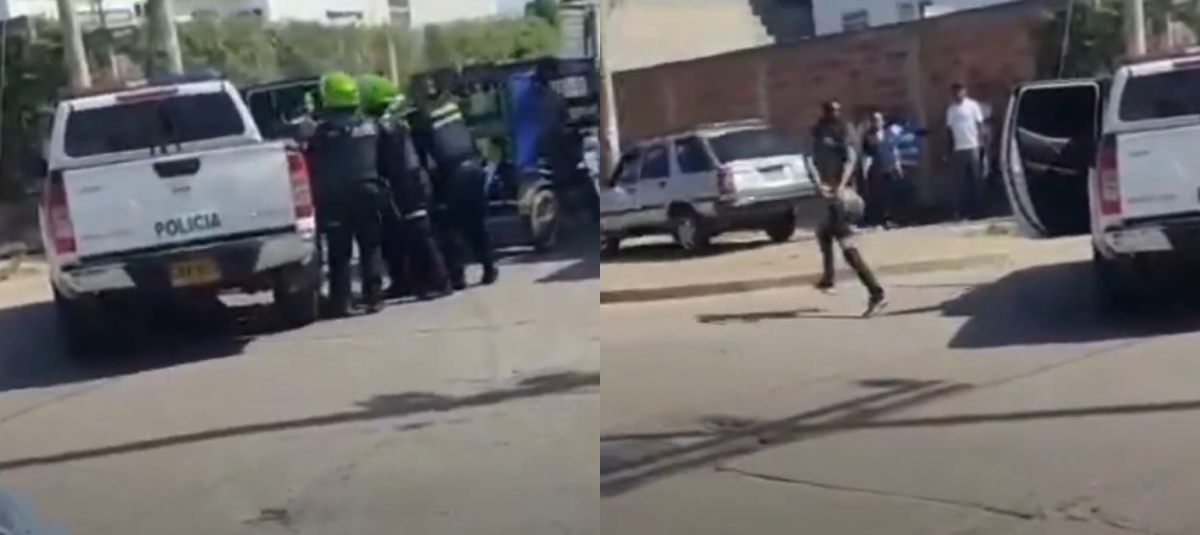 Ladrón se le 'voló' a la policía
