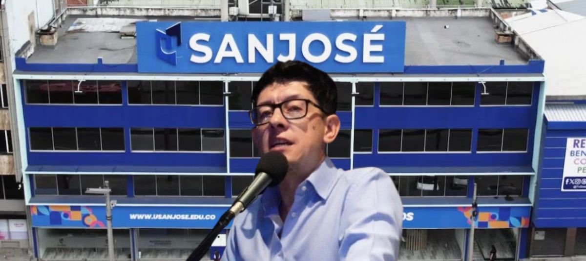 Fundación Universitaria San José y el ministro de Educación, Daniel Rojas.