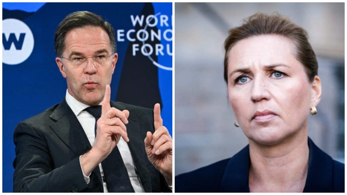 Secretario general de la Otán y la primera ministra danesa.