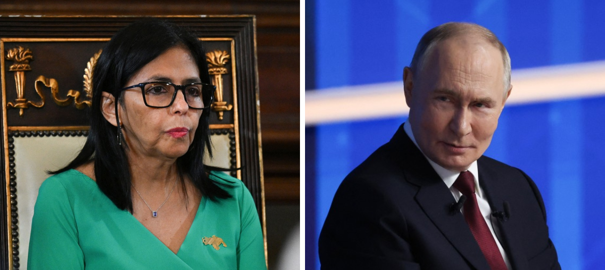 Delcy Rodríguez / Vladimir Putin