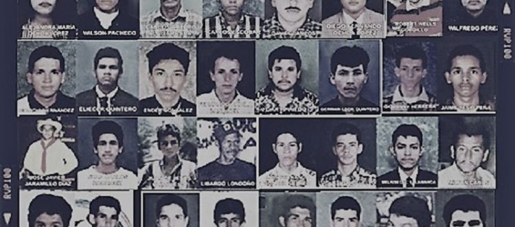 Rostros de las víctimas de la masacre de Barrancabermeja.