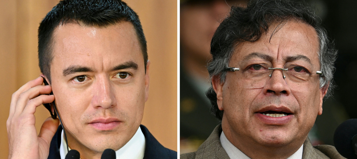 Daniel Noboa y Gustavo Petro