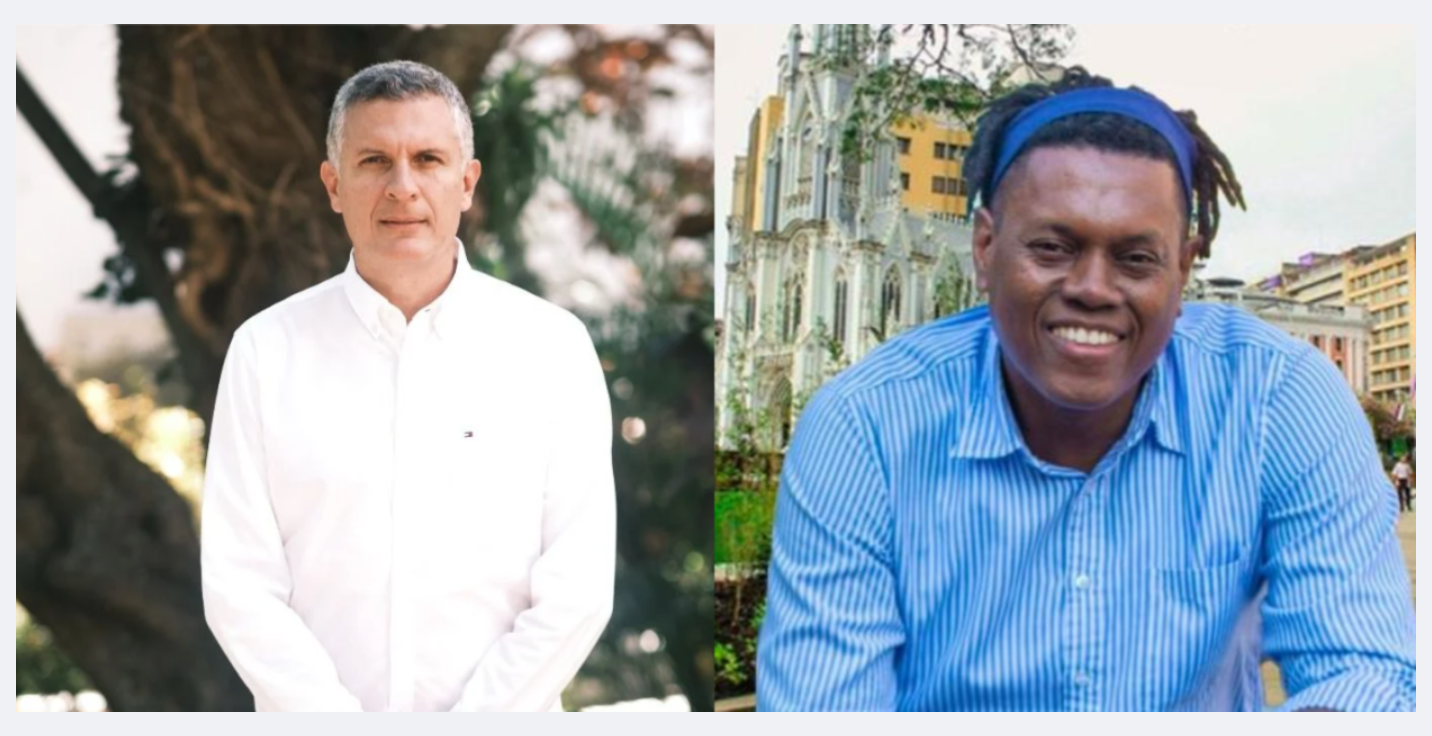 Sergio Javier Moncayo, en Movilidad, y Javier Garcés, en Seguridad de Cali.