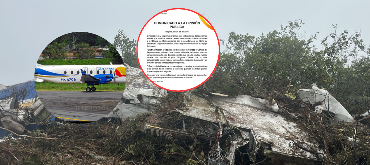 Comunicado tras accidente de avión Satena