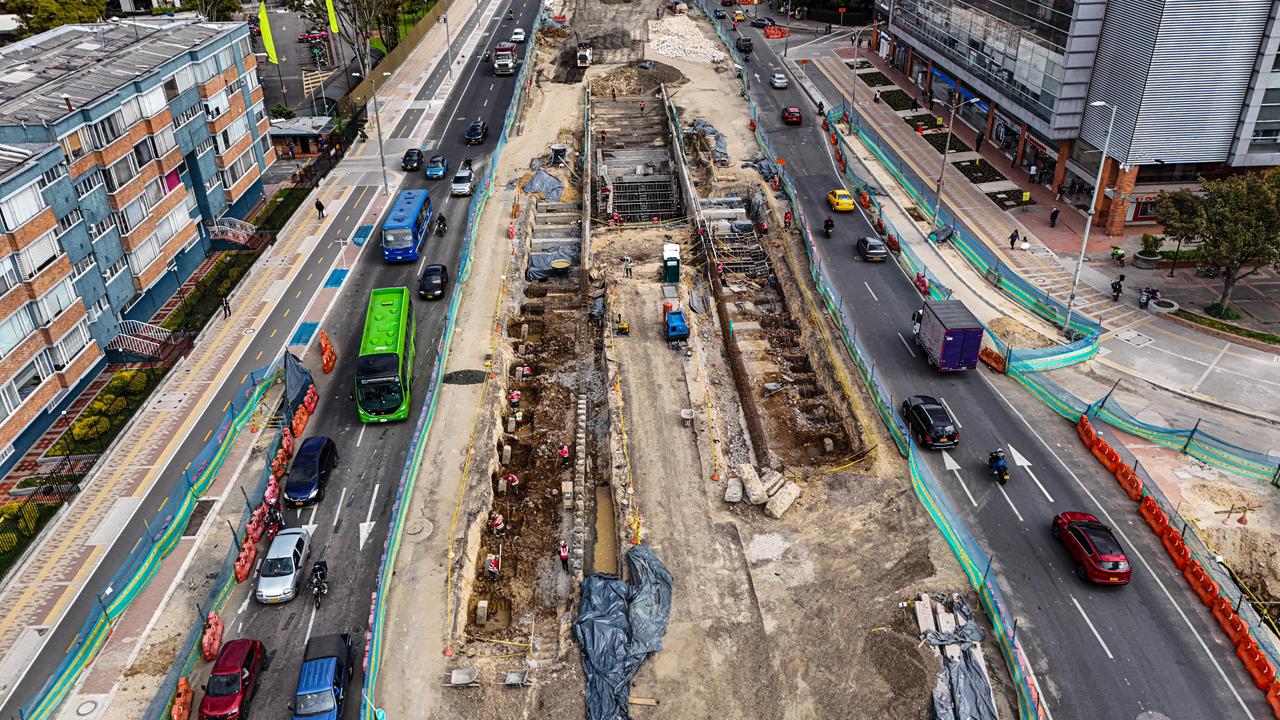 Obras en construcción, como la avenida 68 (foto), podrían verse afectadas