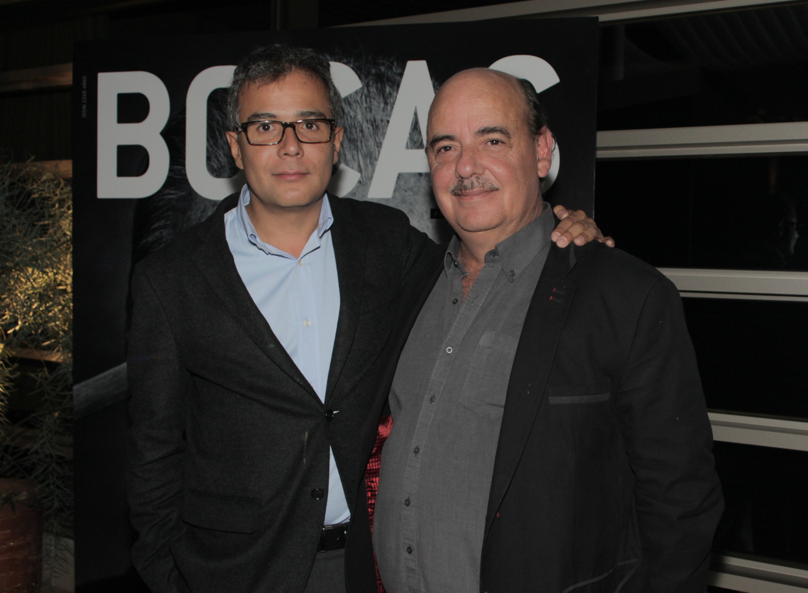 Fernando Gómez y Fernando Gaitán en un evento de Revista BOCAS.