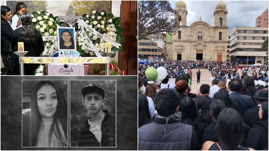 El rugir de las motocicletas marcó el sepelio de Agie Milena González Pirajón, de 27 años, y Brayan Stiven Mendivelso Gómez, de 18, víctimas de un choque frontal provocado por un conductor en estado de embriaguez.