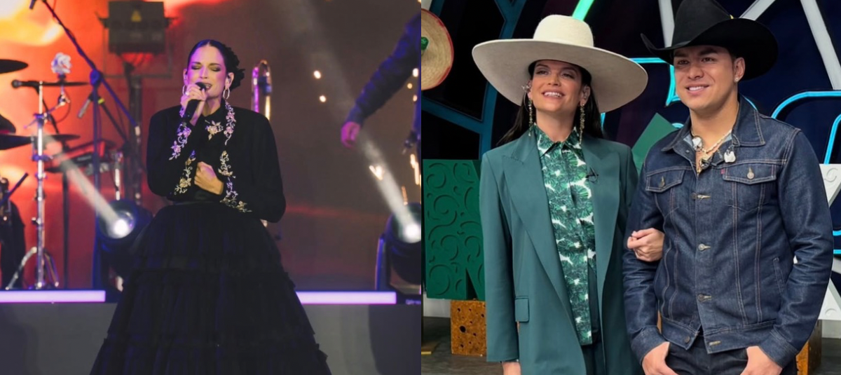 En los videos se observa cómo, pese a la emoción, la artista logra seguir cantando